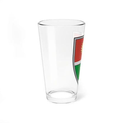 Coa Romania Town Csíkszentdomokos (Oman) (Coat of Arms) Pint Glass 16oz - Go Mug Yourself
