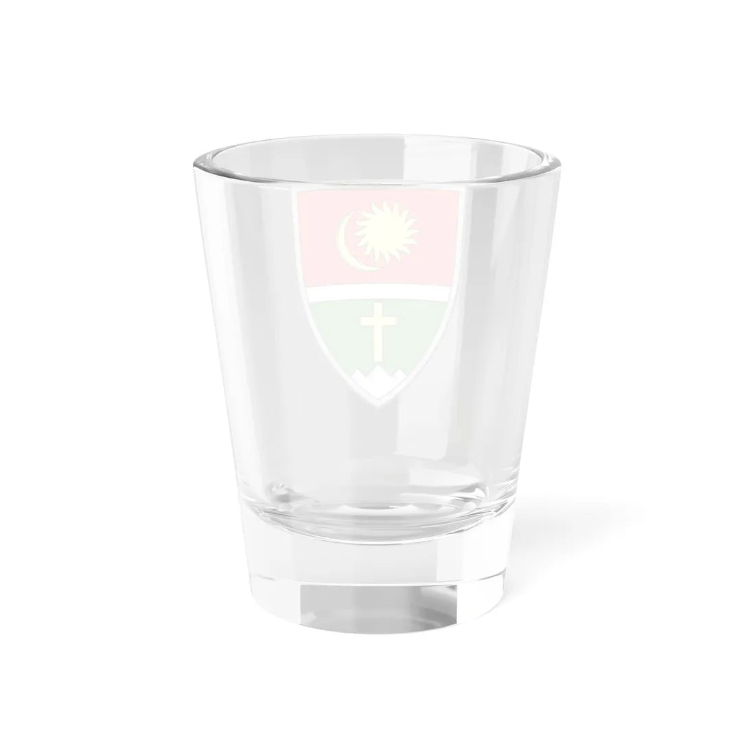 Coa Romania Town Csíkszentdomokos (Oman) (Coat of Arms) Shot Glass 1.5oz - Go Mug Yourself