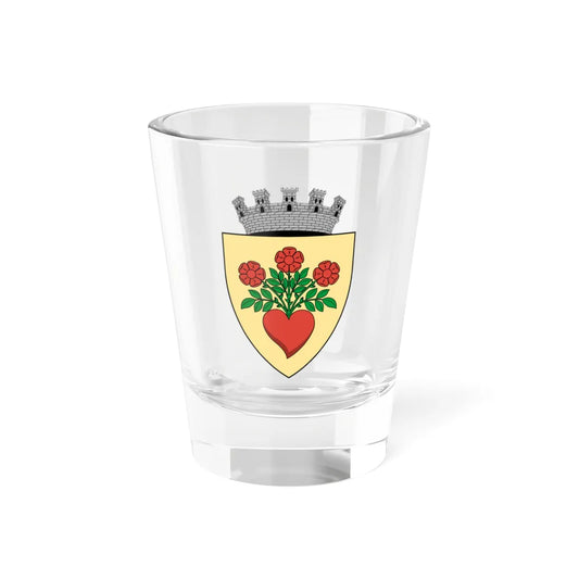 Coa Romania Town Csíkszereda History (Oman) (Coat of Arms) Shot Glass 1.5oz 1.5oz - Go Mug Yourself