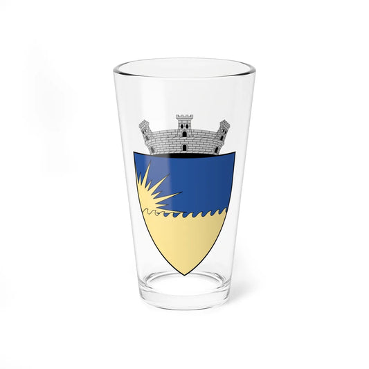 Coa Romania Town Eforie (Oman) (Coat of Arms) Pint Glass 16oz 16oz - Go Mug Yourself