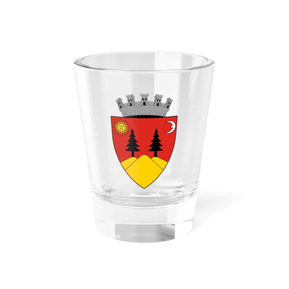 Coa Romania Town Falticsén (Oman) (Coat of Arms) Shot Glass 1.5oz 1.5oz - Go Mug Yourself