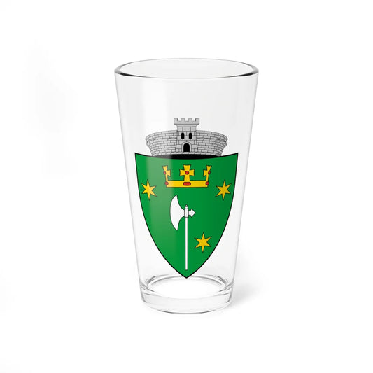 Coa Romania Town Gelence (Oman) (Coat of Arms) Pint Glass 16oz 16oz - Go Mug Yourself