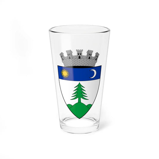 Coa Romania Town Gyergyószentmiklós 4 (Oman) (Coat of Arms) Pint Glass 16oz 16oz - Go Mug Yourself