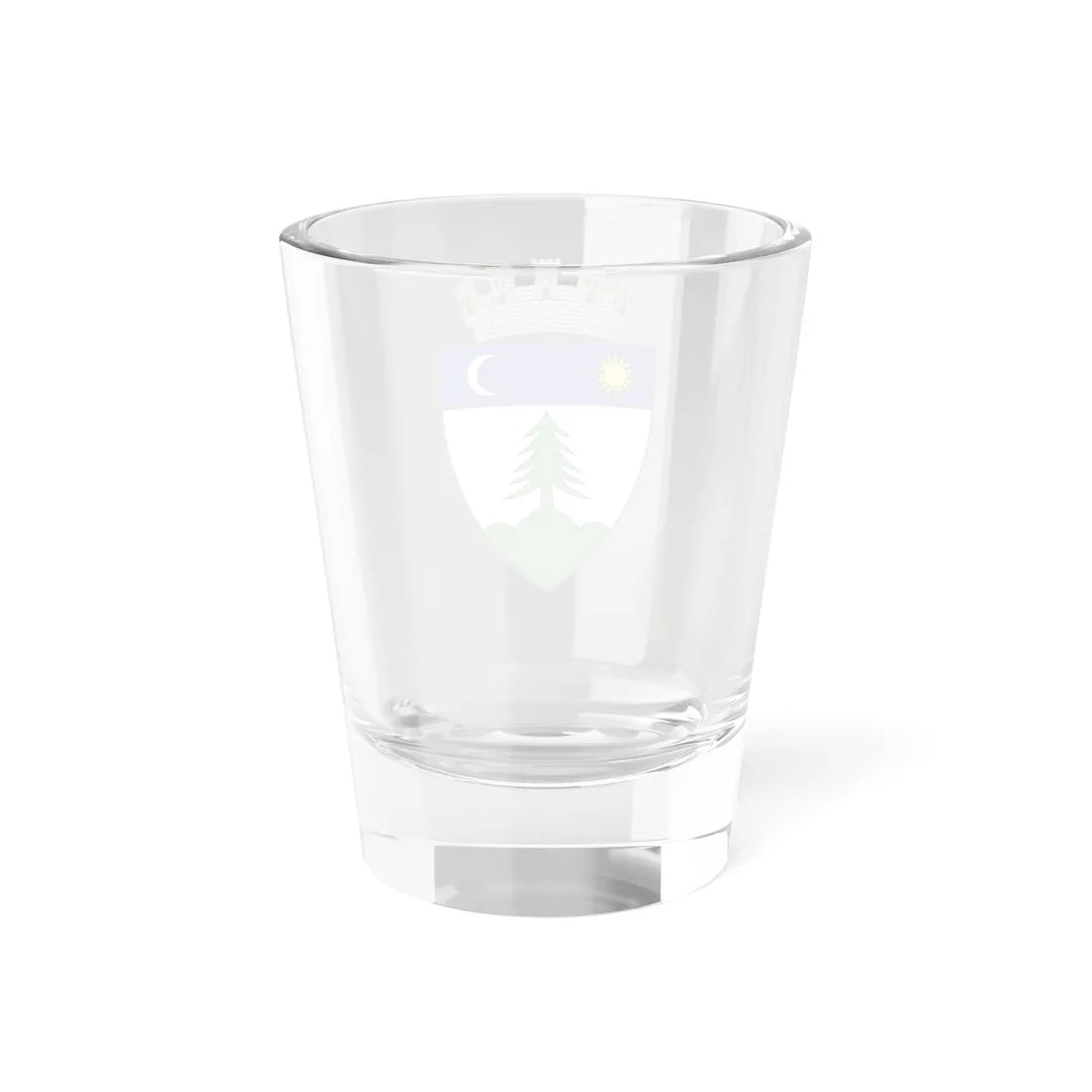 Coa Romania Town Gyergyószentmiklós 4 (Oman) (Coat of Arms) Shot Glass 1.5oz - Go Mug Yourself