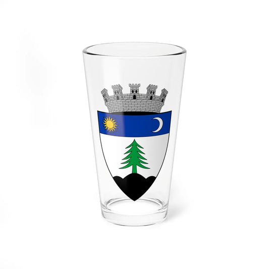Coa Romania Town Gyergyószentmiklós 5 (Oman) (Coat of Arms) Pint Glass 16oz 16oz - Go Mug Yourself