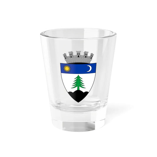 Coa Romania Town Gyergyószentmiklós 5 (Oman) (Coat of Arms) Shot Glass 1.5oz 1.5oz - Go Mug Yourself