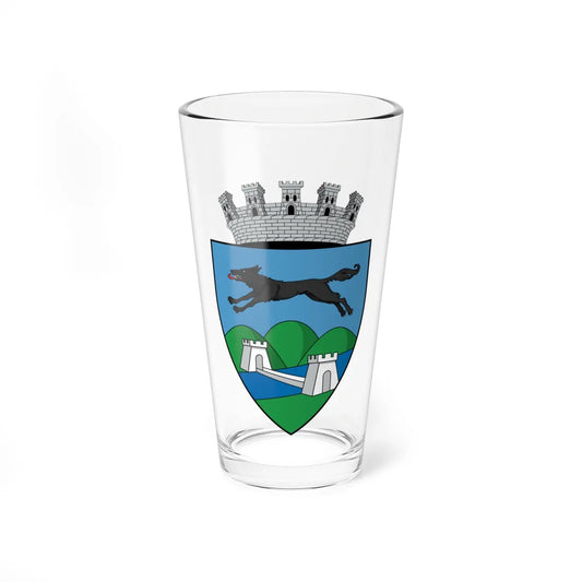 Coa Romania Town Lugos History 2 (Oman) (Coat of Arms) Pint Glass 16oz 16oz - Go Mug Yourself