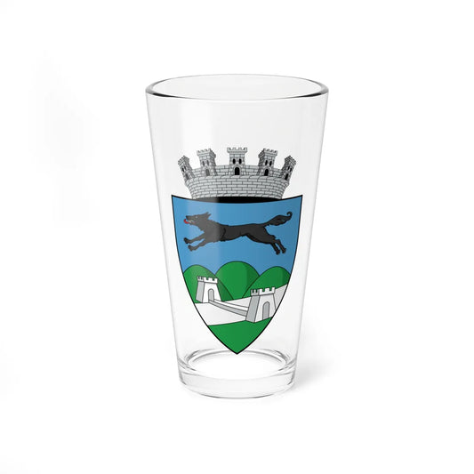 Coa Romania Town Lugos History (Oman) (Coat of Arms) Pint Glass 16oz 16oz - Go Mug Yourself