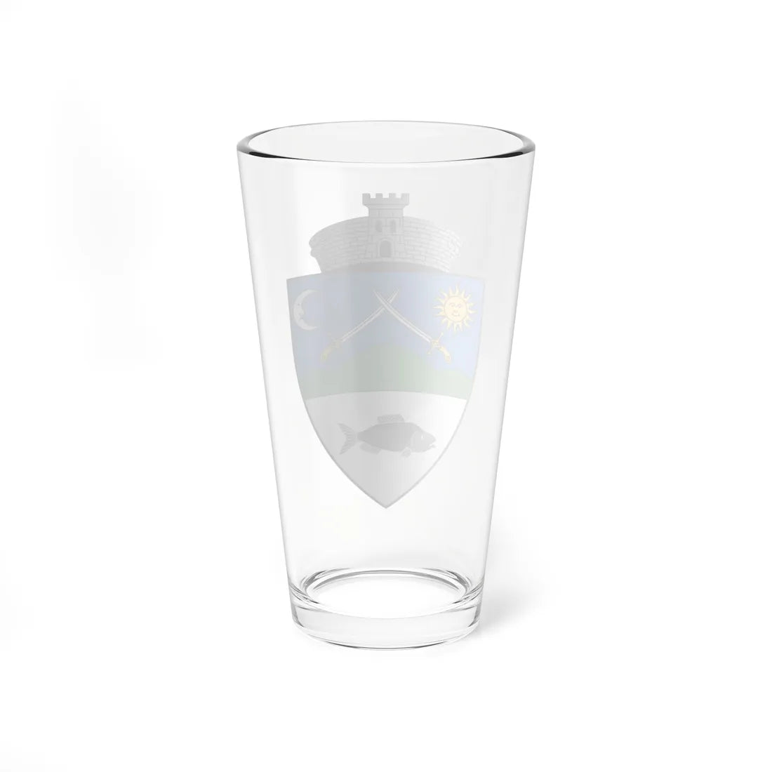 Coa Romania Town Maksa (Oman) (Coat of Arms) Pint Glass 16oz - Go Mug Yourself