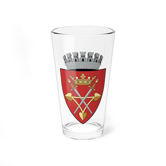 Coa Romania Town Nagyszeben (Oman) (Coat of Arms) Pint Glass 16oz 16oz - Go Mug Yourself
