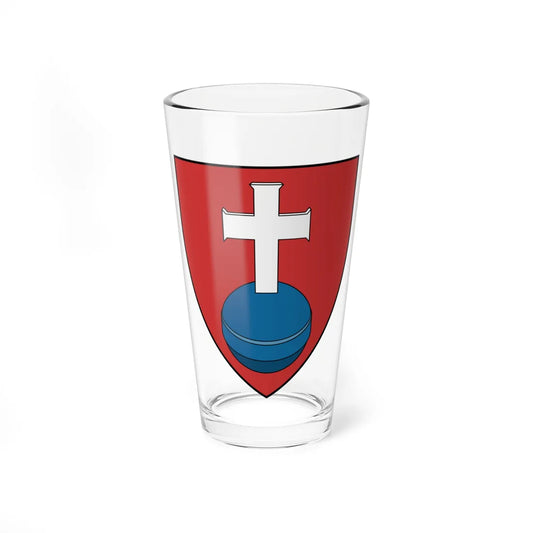 Coa Romania Town Prázsmár (Oman) (Coat of Arms) Pint Glass 16oz 16oz - Go Mug Yourself