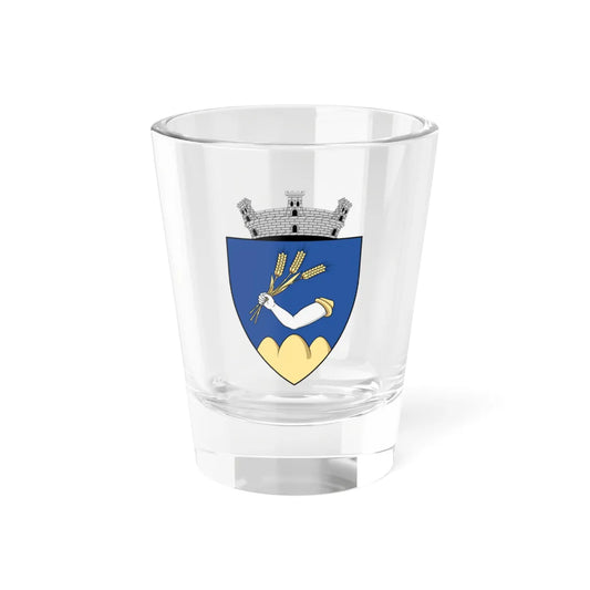 Coa Romania Town Érmihályfalva History (Oman) (Coat of Arms) Shot Glass 1.5oz 1.5oz - Go Mug Yourself
