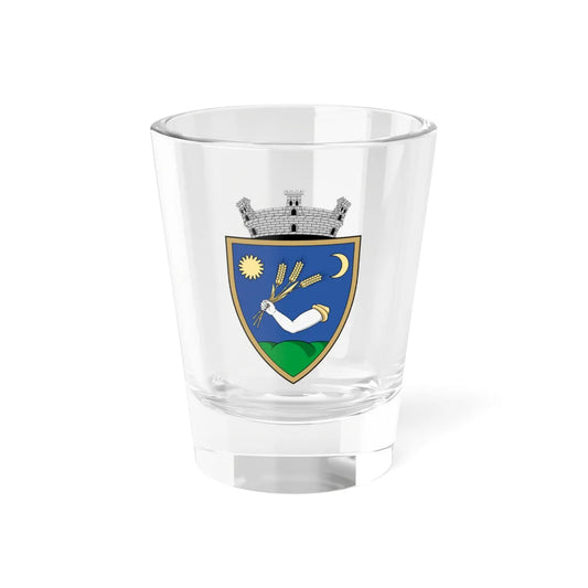 Coa Romania Town Érmihályfalva (Oman) (Coat of Arms) Shot Glass 1.5oz 1.5oz - Go Mug Yourself