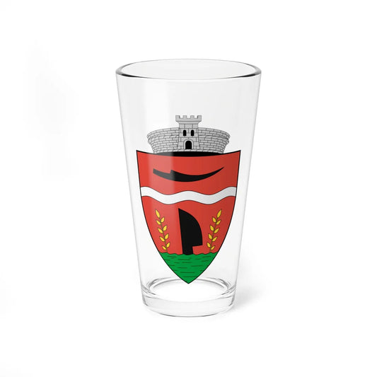 Coa Romania Town Értarcsa (Oman) (Coat of Arms) Pint Glass 16oz 16oz - Go Mug Yourself