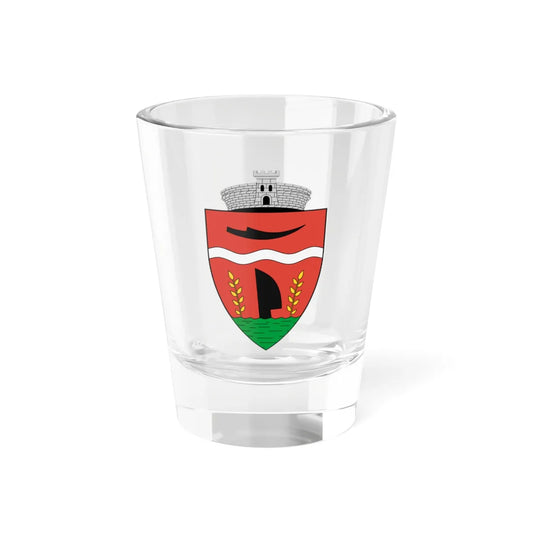 Coa Romania Town Értarcsa (Oman) (Coat of Arms) Shot Glass 1.5oz 1.5oz - Go Mug Yourself