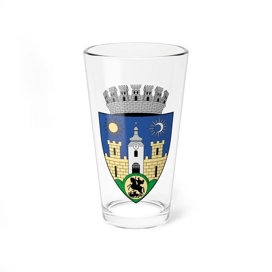 Coa Romania Town Sepsiszentgyörgy (Oman) (Coat of Arms) Pint Glass 16oz 16oz - Go Mug Yourself