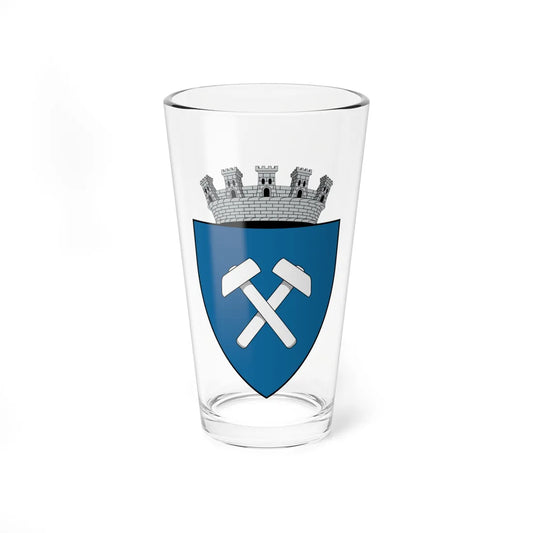 Coa Romania Town Slănic History Unapproved (Oman) (Coat of Arms) Pint Glass 16oz 16oz - Go Mug Yourself