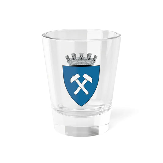 Coa Romania Town Slănic History Unapproved (Oman) (Coat of Arms) Shot Glass 1.5oz 1.5oz - Go Mug Yourself