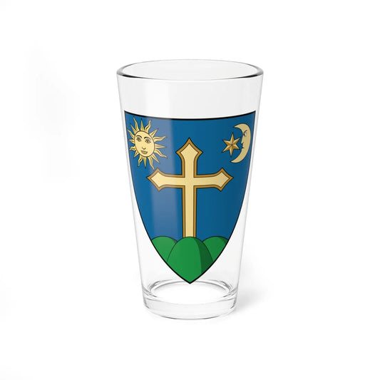 Coa Romania Town Székelykeresztúr (Oman) (Coat of Arms) Pint Glass 16oz 16oz - Go Mug Yourself