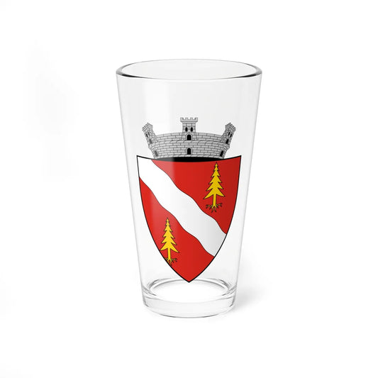 Coa Romania Town Szlanikfürdő (Oman) (Coat of Arms) Pint Glass 16oz 16oz - Go Mug Yourself