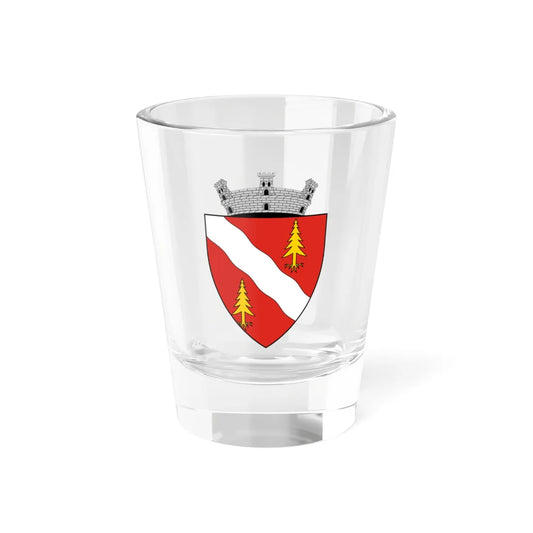 Coa Romania Town Szlanikfürdő (Oman) (Coat of Arms) Shot Glass 1.5oz 1.5oz - Go Mug Yourself