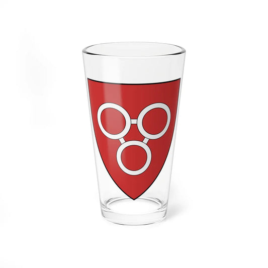 Coa Romania Town Szászveresmart (Oman) (Coat of Arms) Pint Glass 16oz 16oz - Go Mug Yourself