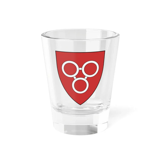 Coa Romania Town Szászveresmart (Oman) (Coat of Arms) Shot Glass 1.5oz 1.5oz - Go Mug Yourself