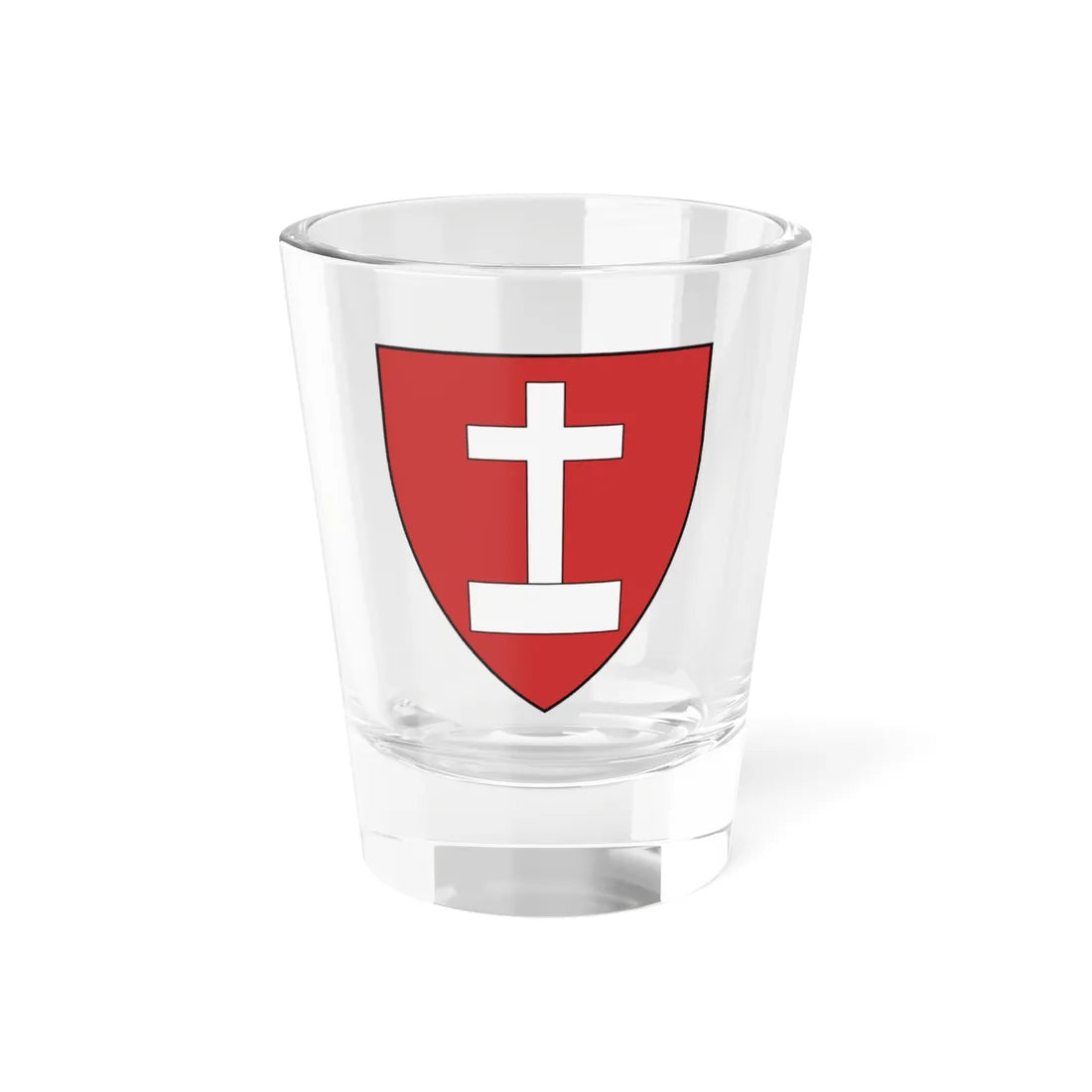Coa Romania Town Szászvolkány (Oman) (Coat of Arms) Shot Glass 1.5oz 1.5oz - Go Mug Yourself
