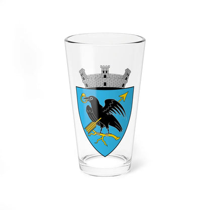Coa Romania Town Vajdahunyad History (Oman) (Coat of Arms) Pint Glass 16oz - Go Mug Yourself