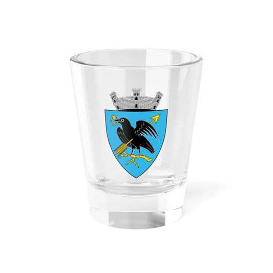 Coa Romania Town Vajdahunyad History (Oman) (Coat of Arms) Shot Glass 1.5oz 1.5oz - Go Mug Yourself