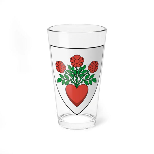 Coa Romania Town Vidombák History (Oman) (Coat of Arms) Pint Glass 16oz 16oz - Go Mug Yourself