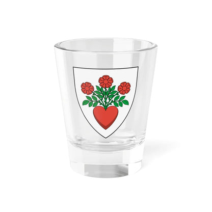 Coa Romania Town Vidombák History (Oman) (Coat of Arms) Shot Glass 1.5oz 1.5oz - Go Mug Yourself