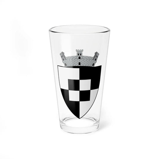 Coa Romania Town Vízakna (Oman) (Coat of Arms) Pint Glass 16oz 16oz - Go Mug Yourself