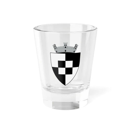 Coa Romania Town Vízakna (Oman) (Coat of Arms) Shot Glass 1.5oz 1.5oz - Go Mug Yourself