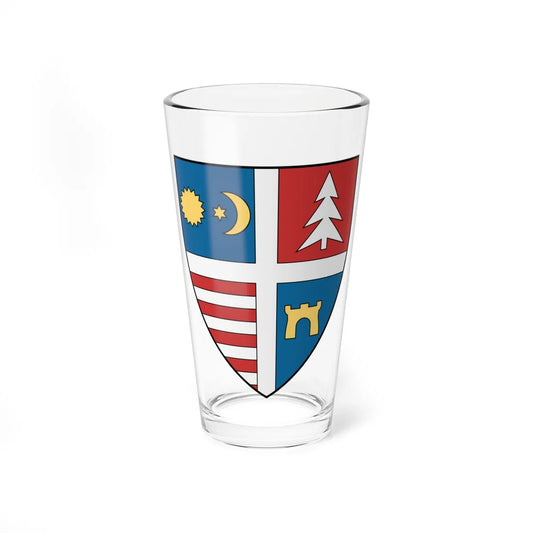 Coa Romania Town Zetelaka (Oman) (Coat of Arms) Pint Glass 16oz 16oz - Go Mug Yourself