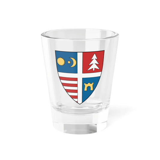 Coa Romania Town Zetelaka (Oman) (Coat of Arms) Shot Glass 1.5oz 1.5oz - Go Mug Yourself