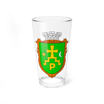 COA Romny Sumska Ukraine (Ukraine) (Coat of Arms) Pint Glass 16oz 16oz - Go Mug Yourself