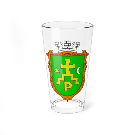 COA Romny Sumska Ukraine (Ukraine) (Coat of Arms) Pint Glass 16oz 16oz - Go Mug Yourself