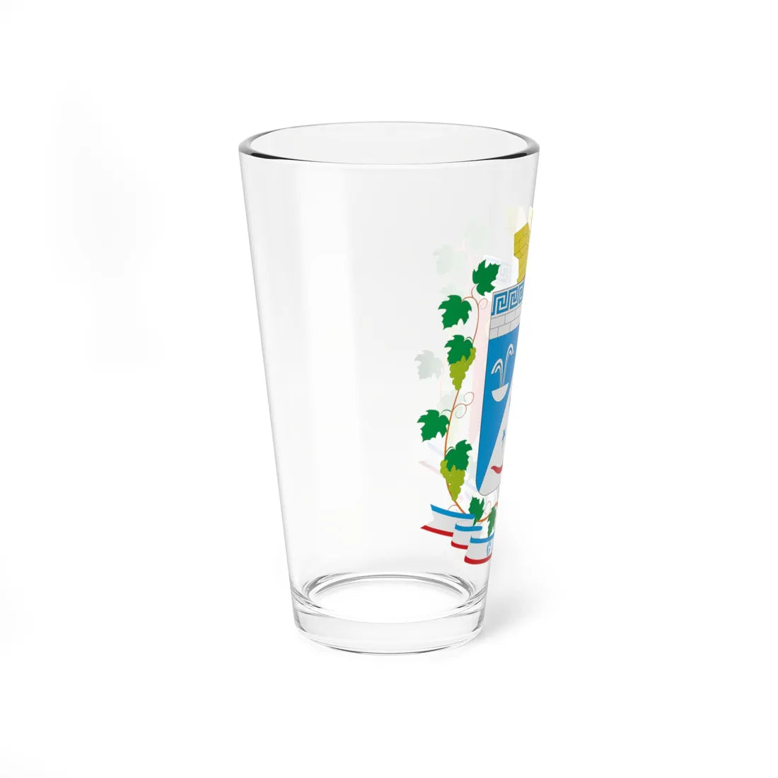 COA Saky Crimea Ukraine (Ukraine) (Coat of Arms) Pint Glass 16oz - Go Mug Yourself