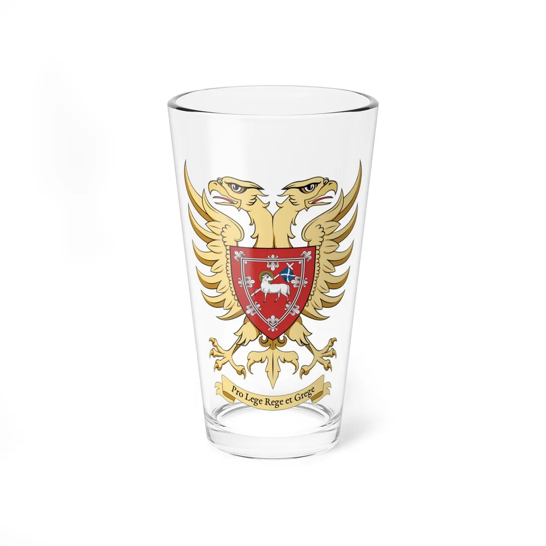 Coa Scotland Town Perth big (Scotland) (Coat of Arms) Pint Glass 16oz 16oz - Go Mug Yourself