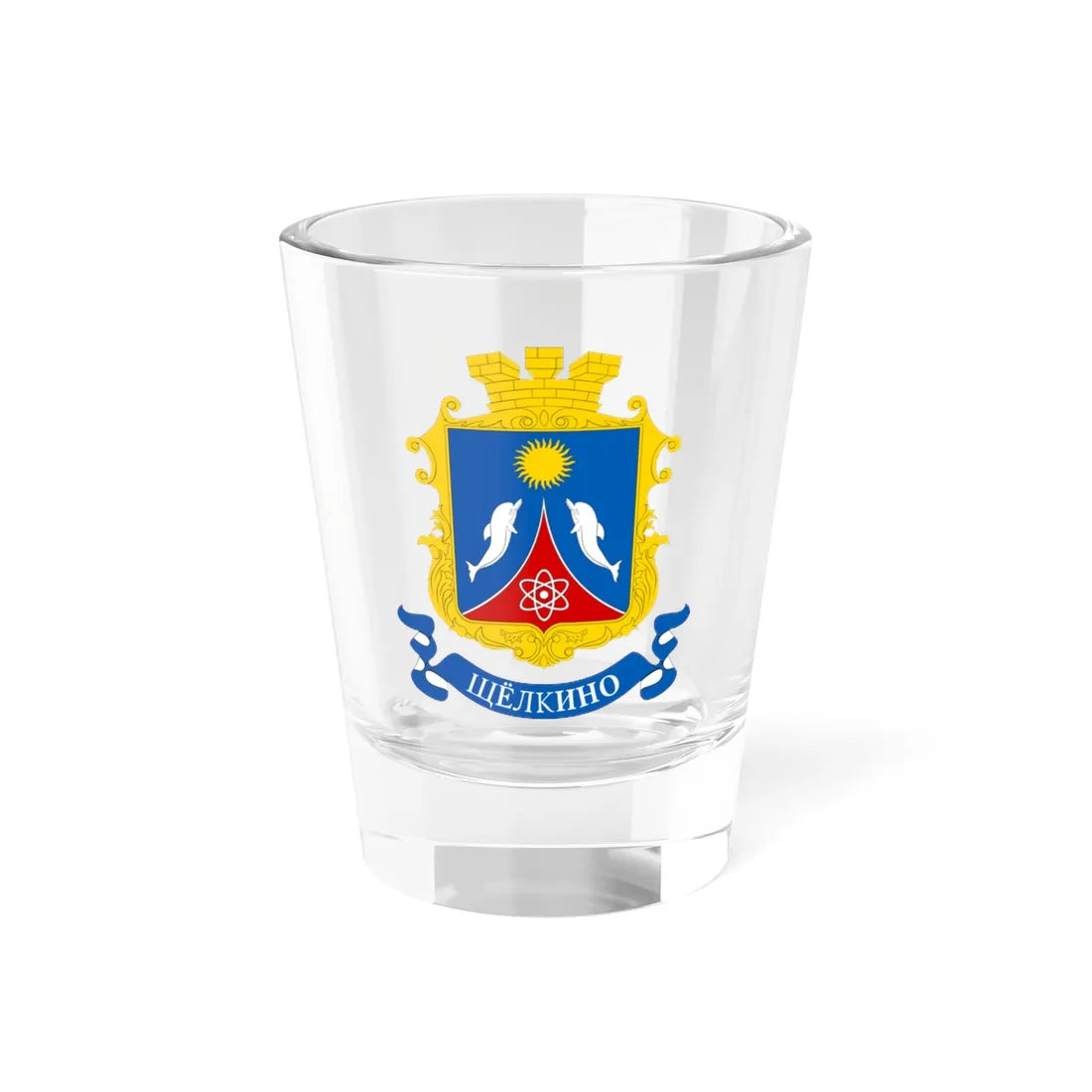 COA Shcholkine (Ukraine) (Coat of Arms) Shot Glass 1.5oz 1.5oz - Go Mug Yourself