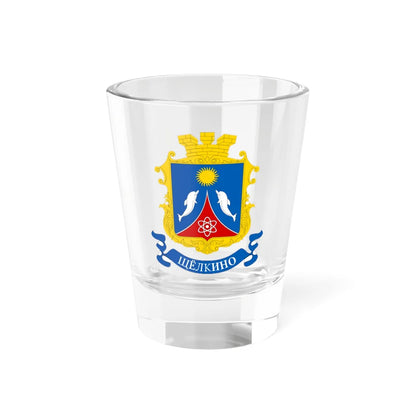 COA Shcholkine (Ukraine) (Coat of Arms) Shot Glass 1.5oz 1.5oz - Go Mug Yourself