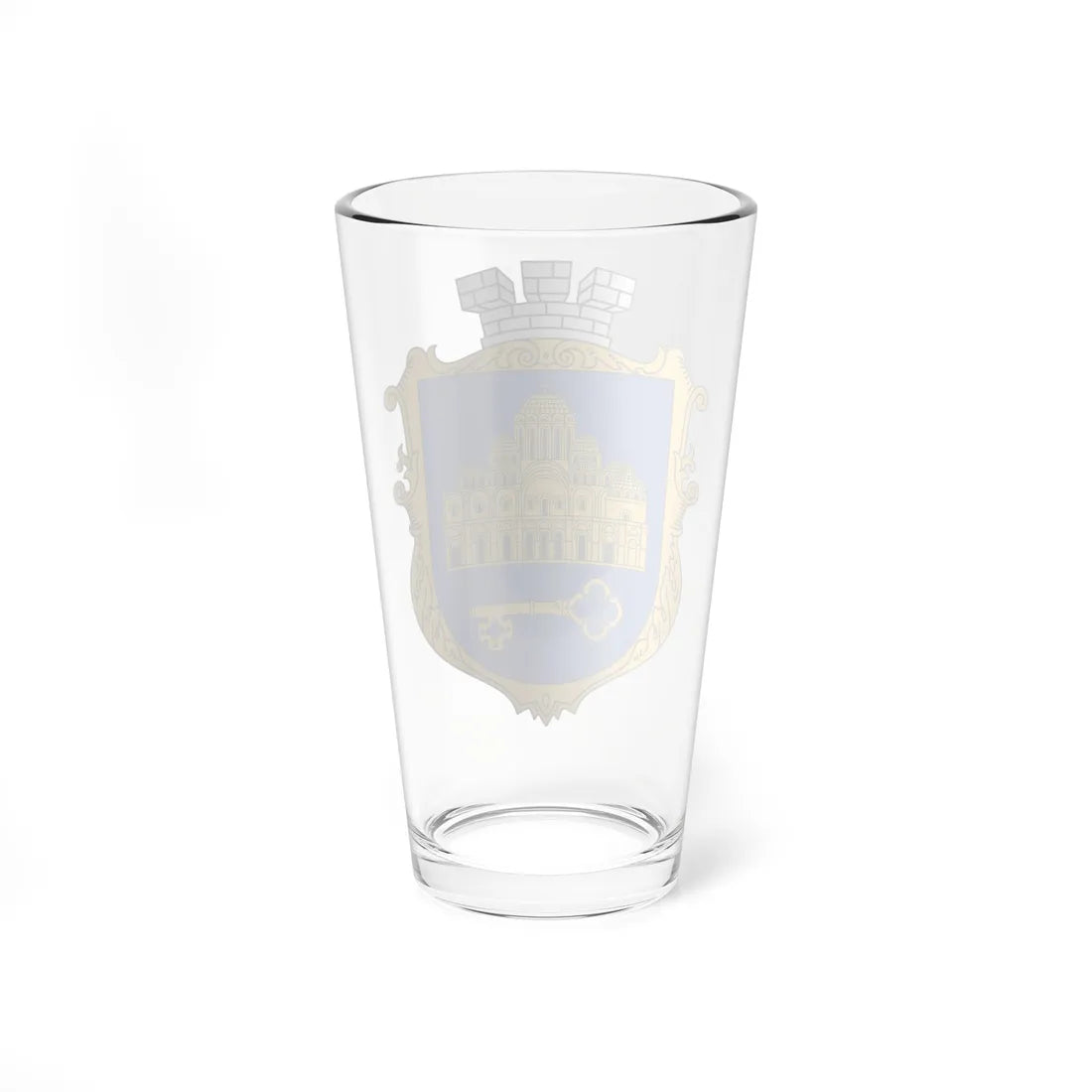 COA Shevchenkivskyi Kyiv Ukraine UHT (Ukraine) (Coat of Arms) Pint Glass 16oz - Go Mug Yourself