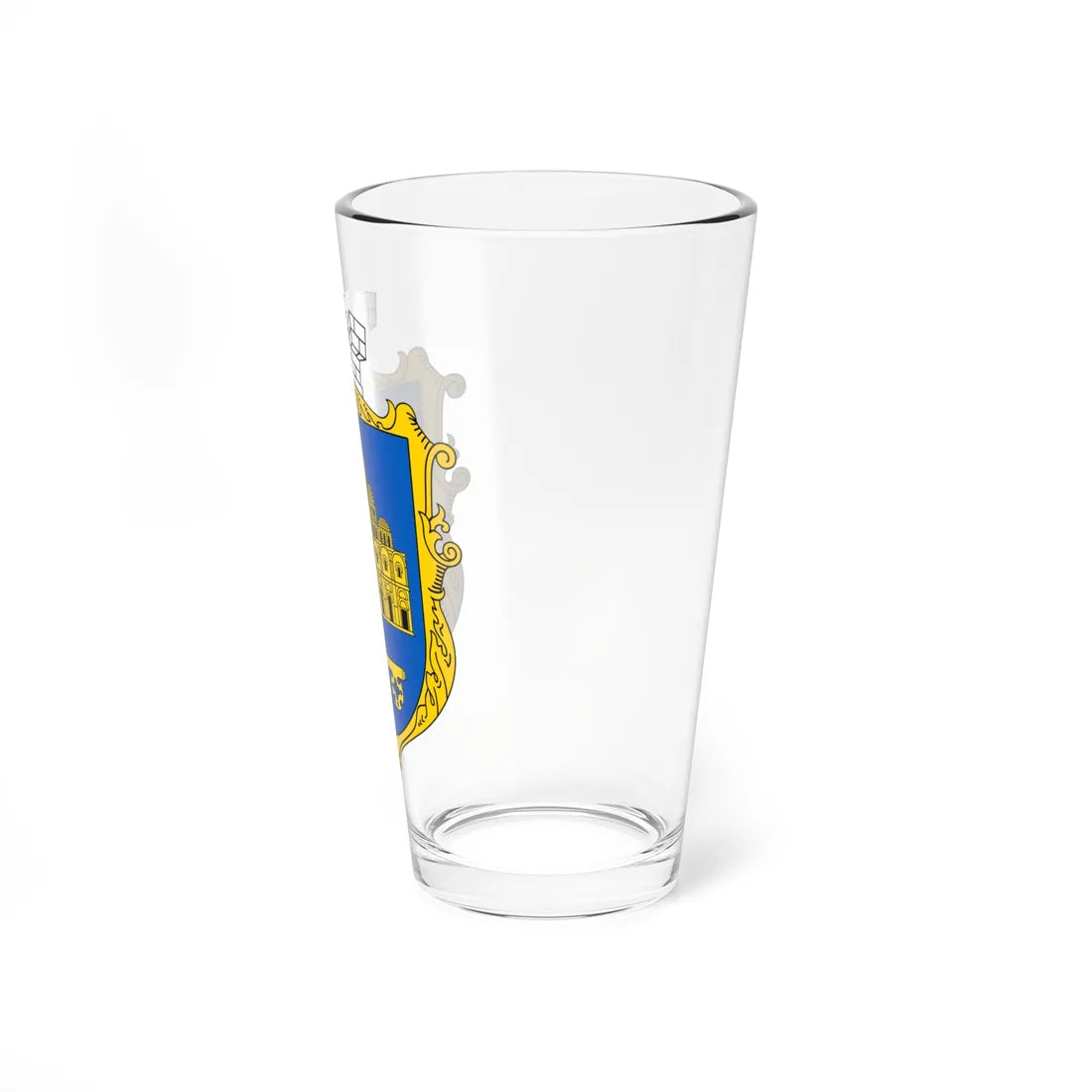 COA Shevchenkivskyi Kyiv Ukraine UHT (Ukraine) (Coat of Arms) Pint Glass 16oz - Go Mug Yourself