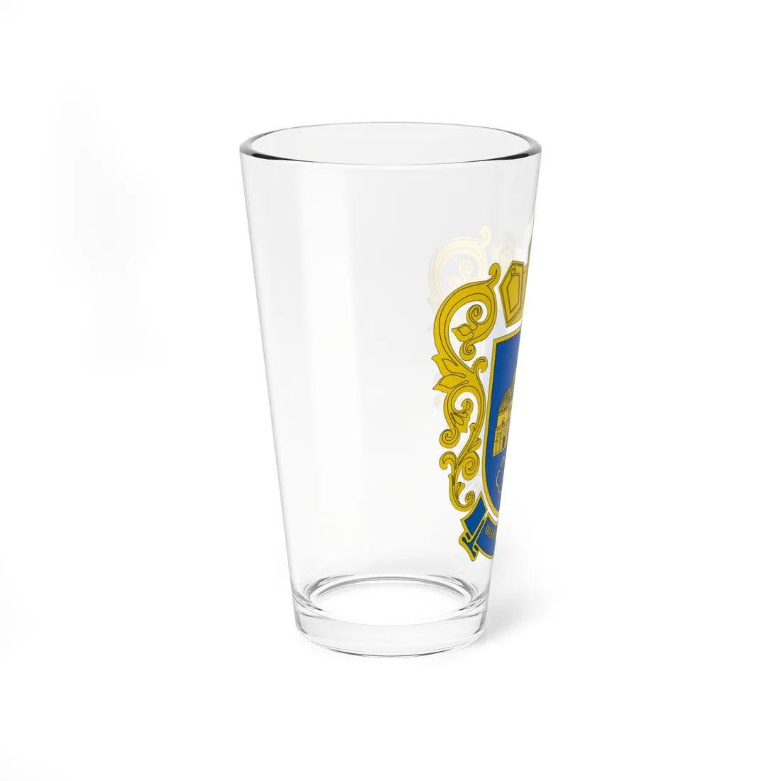 COA Shevchenkivskyi Kyiv Ukraine (Ukraine) (Coat of Arms) Pint Glass 16oz - Go Mug Yourself