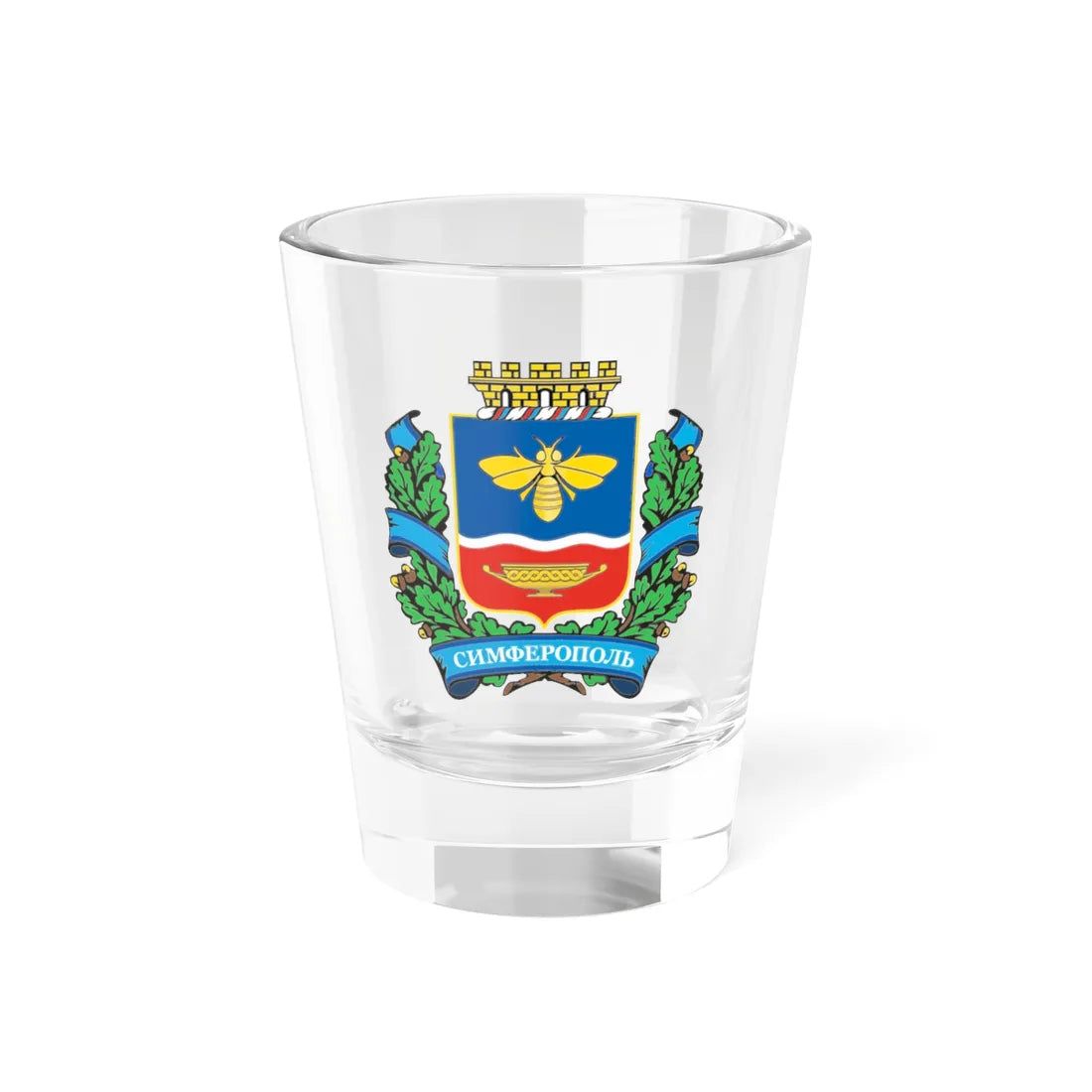 COA Simferopol (Ukraine) (Coat of Arms) Shot Glass 1.5oz 1.5oz - Go Mug Yourself