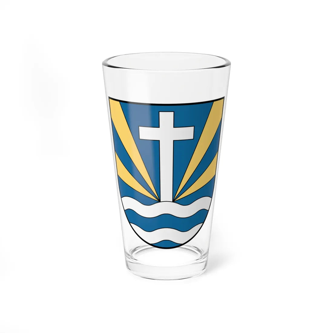 Coa Slovakia Town Garamszentkereszt (Slovakia) (Coat of Arms) Pint Glass 16oz 16oz - Go Mug Yourself