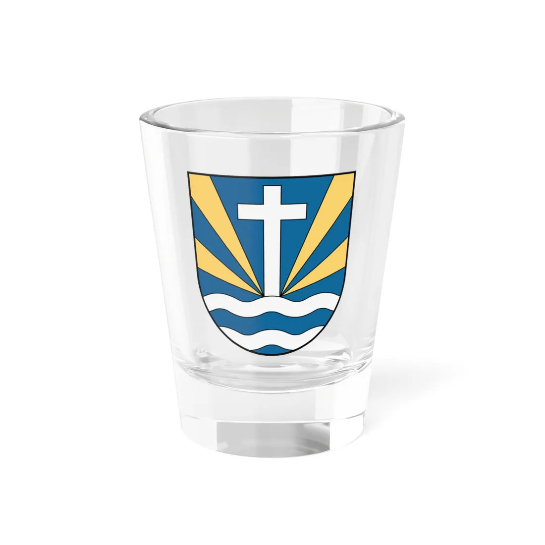 Coa Slovakia Town Garamszentkereszt (Slovakia) (Coat of Arms) Shot Glass 1.5oz 1.5oz - Go Mug Yourself