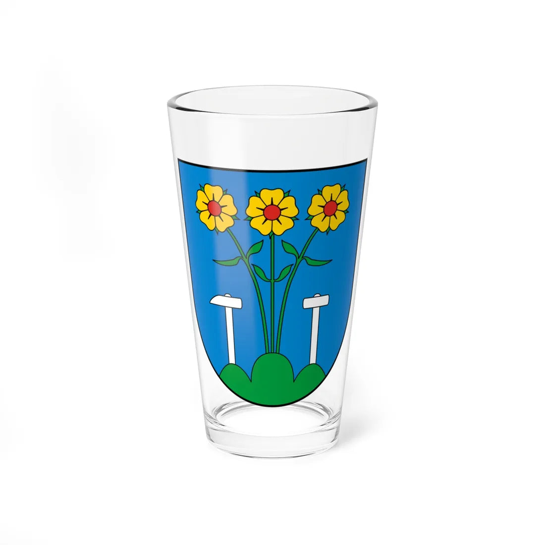 Coa Slovakia Town Igló (Slovakia) (Coat of Arms) Pint Glass 16oz 16oz - Go Mug Yourself