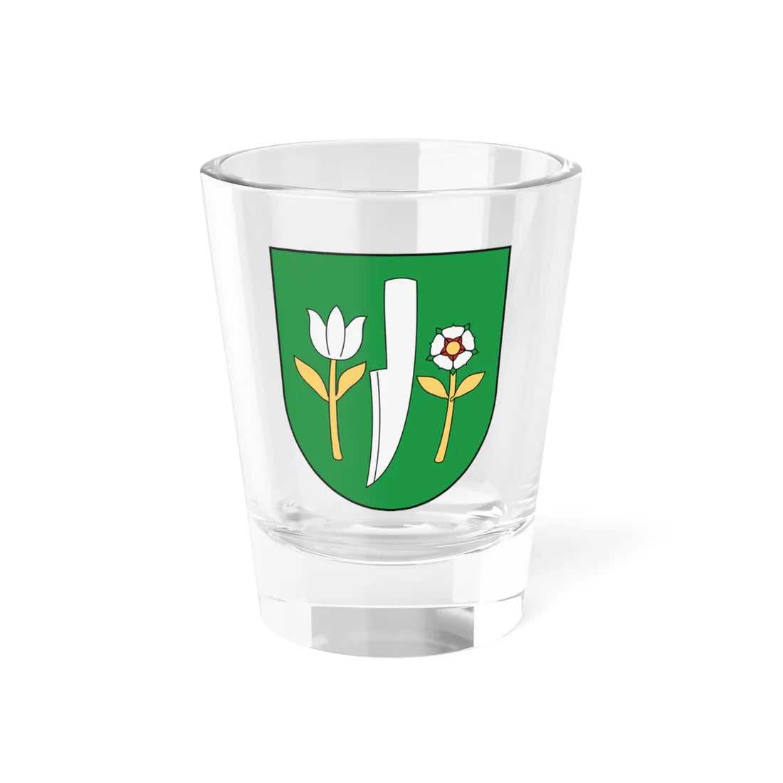 Coa Slovakia Town Lekenye (Slovakia) (Coat of Arms) Shot Glass 1.5oz 1.5oz - Go Mug Yourself